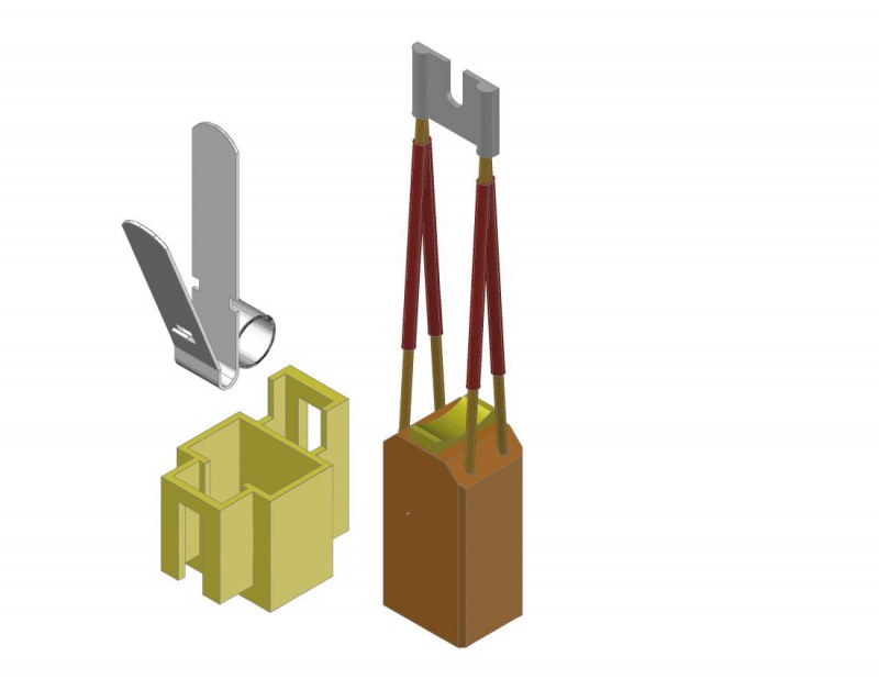 风电防雷碳刷，握把及弹簧